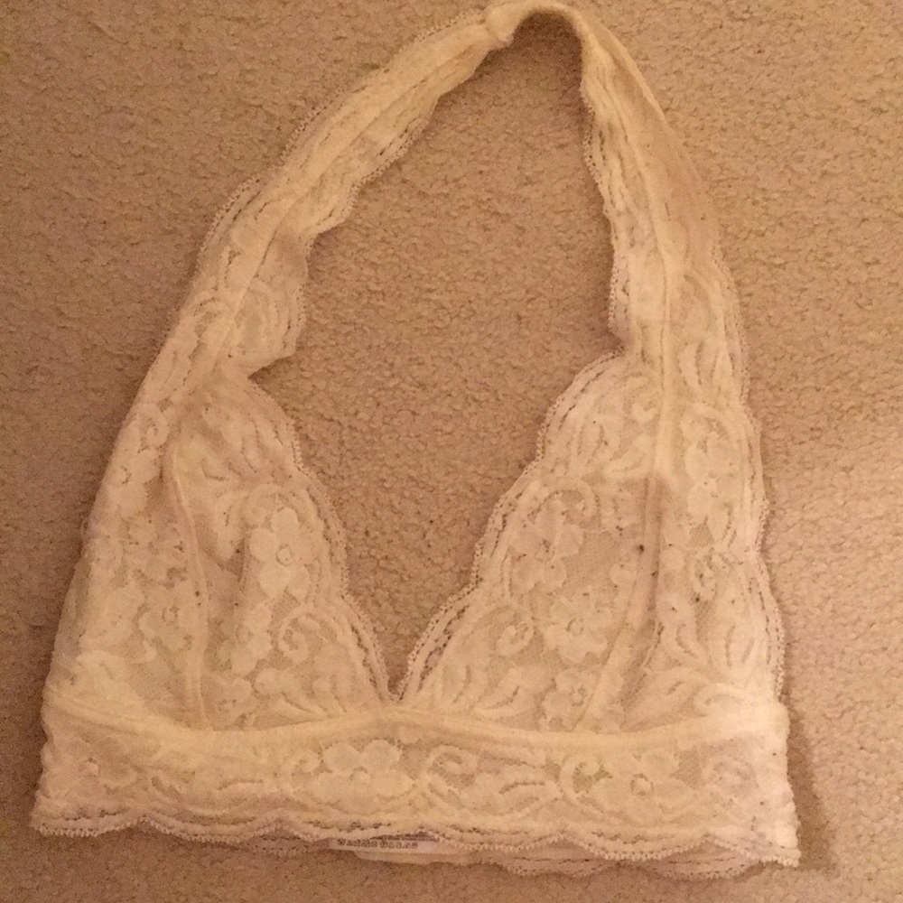White lace bralette